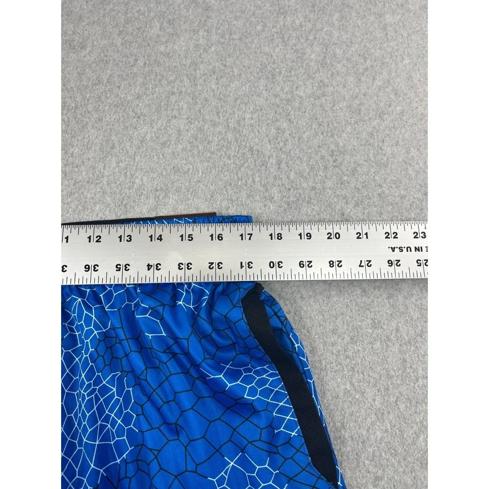 AND 1 Basketball Short Mens L Supreme Blue Geometric Print 11